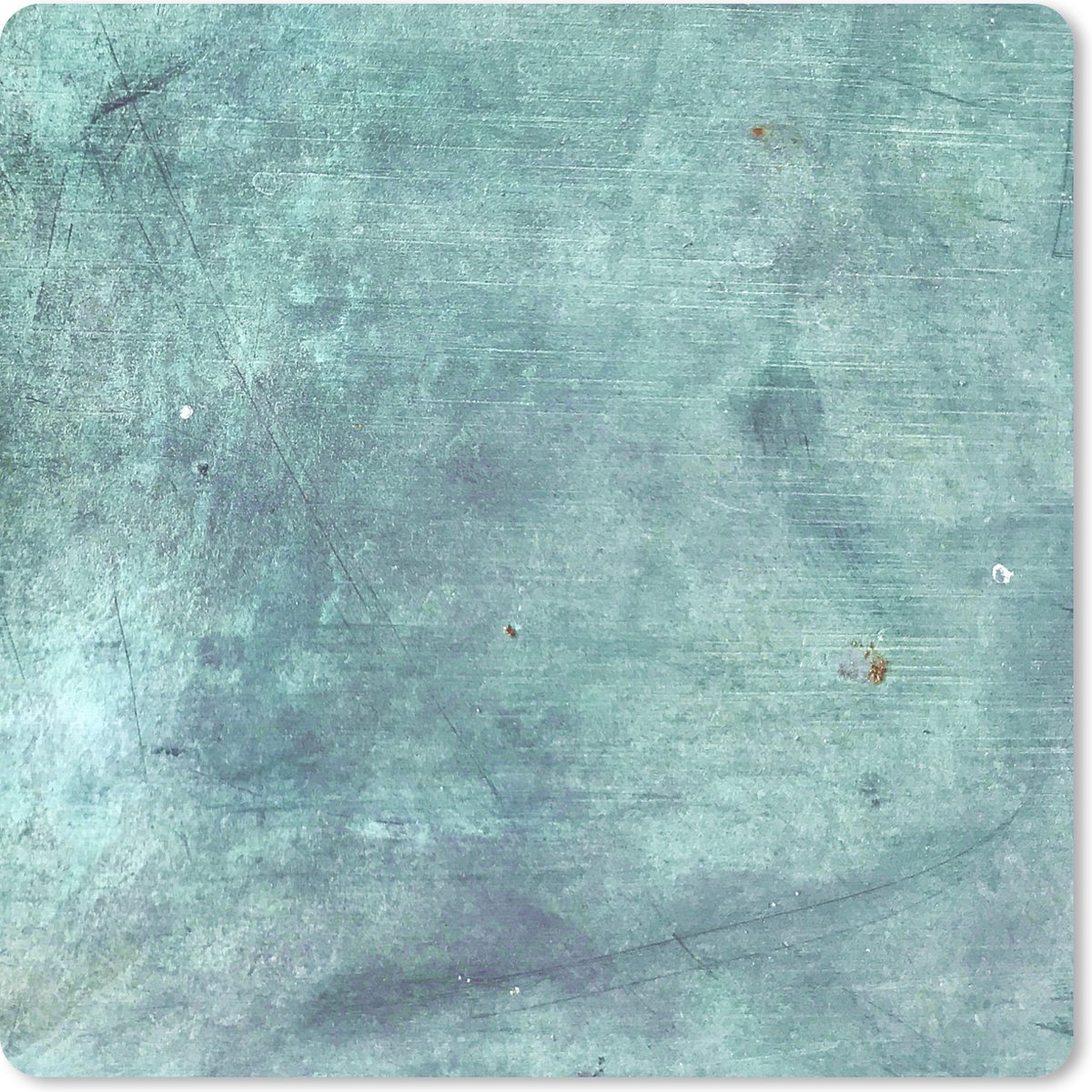 Muismat 20x20 cm - Mousepad Roest - IJzer - Blauw - Muismatten