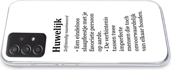 Coque Samsung Galaxy A53 5G - Mariée - Mariage - Citation - Siliconen