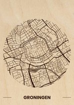 Houten Citymap Groningen - MrMoose