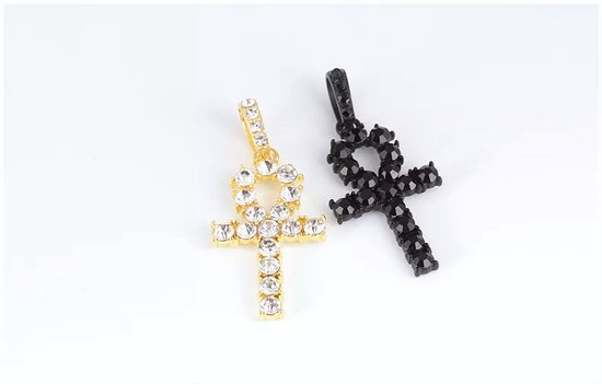 Pendentif Ankh Plaqué Or - Occasion, Avec Usure Du Temps, Style Croix De Vie égyptienne