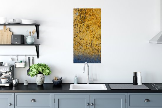 Stickers muraux - Film autocollant - Rouille - Or - Acier - 40x80 cm - Film adhésif - Stickers muraux Chambre d'enfant - Papier peint autocollant