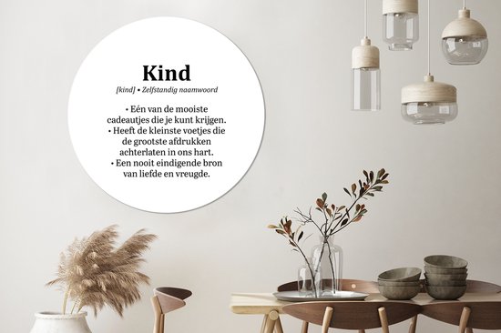 Wall Circle - Wall Circle Inside - Enfant - Parents - Citations - Fils - Fille - Proverbes - ⌀ 120 cm - Décoration murale - Peintures Ronds XXL