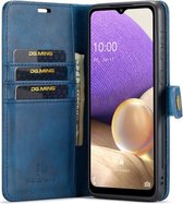 DG Ming Samsung Galaxy A33 Hoesje 2-in-1 Book Case en Back Cover Blauw