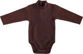 MXM Baby romper - Bruin - turtleneck - Maat 50