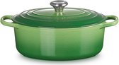 Le Creuset - Gietijzeren ovale braadpan - Bamboo Groen - 29cm - 4,7L