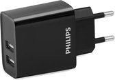 PHILIPS - USB-Oplaadblok - DLP2610/03 - 230V - 2 USB-A Poorten - iPhone Oplader
