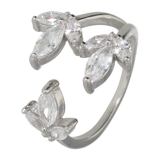 Bezit Uitverkoop redactioneel La Rosa Princesa Zilveren Dames Ring maat 15 en 16 | bol.com