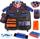 NERF Vest voor kinderen – 40 Gratis Pijltjes & Tasje – Masker, Magazijn, Veiligheidsbril & Armband - NERF Rival & Elite 2.0