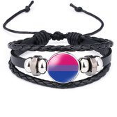 Akyol - Biseksueel Pride Armband - Regenboog - Pride -pride armband voor armband cadeau -LGBT - Zwart -Armband - Gay - lesbian - trans - cadeau - kado - geschenk - gift - verjaarda