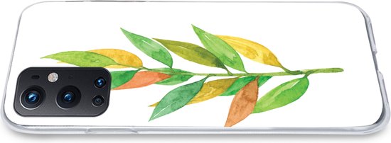 OnePlus 9 Pro - Aquarelle - Feuilles - Plantes - Coque de téléphone en Siliconen