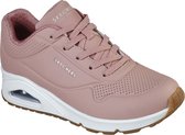 Skechers Uno roze sneakers dames (73690 ROS)