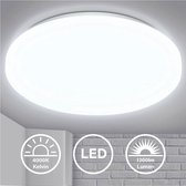 LED wc-verlichting - plafondlamp - BESTLA - wit - 4000K - Koel Wit licht - 12 Watt - 840 Lumen - ⌀25,5cm