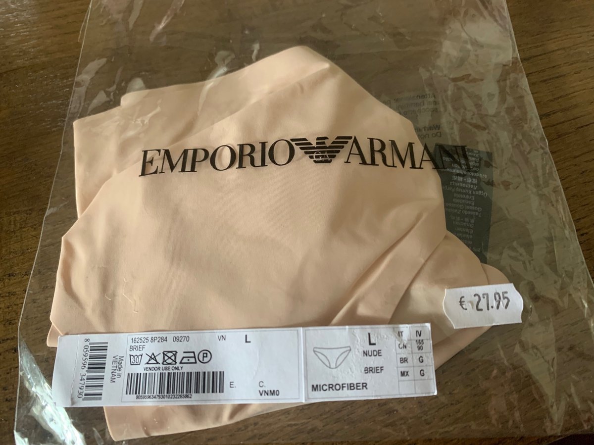 Emporio Armani Brief Beige Maat L