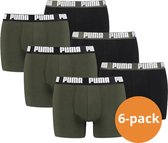 Puma Boxershorts Basic 6-pack Forest Green Combo