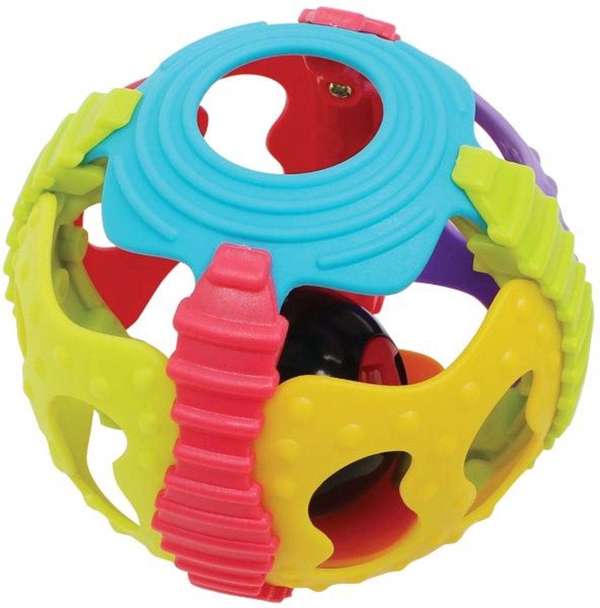 Playgro - Shake Rattle and Roll Ball - Baby bal - Baby bal rammelaar - rammelaar - Speelgoed Baby - Speelgoed 1 jaar - Baby rammelaar Baby bal - Baby Speelgoed - Educatief baby speelgoed — afbeelding 3
