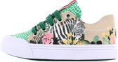 Sneakers | Meisjes | Green Leopardo | Canvas | Go Banana's | Maat 20