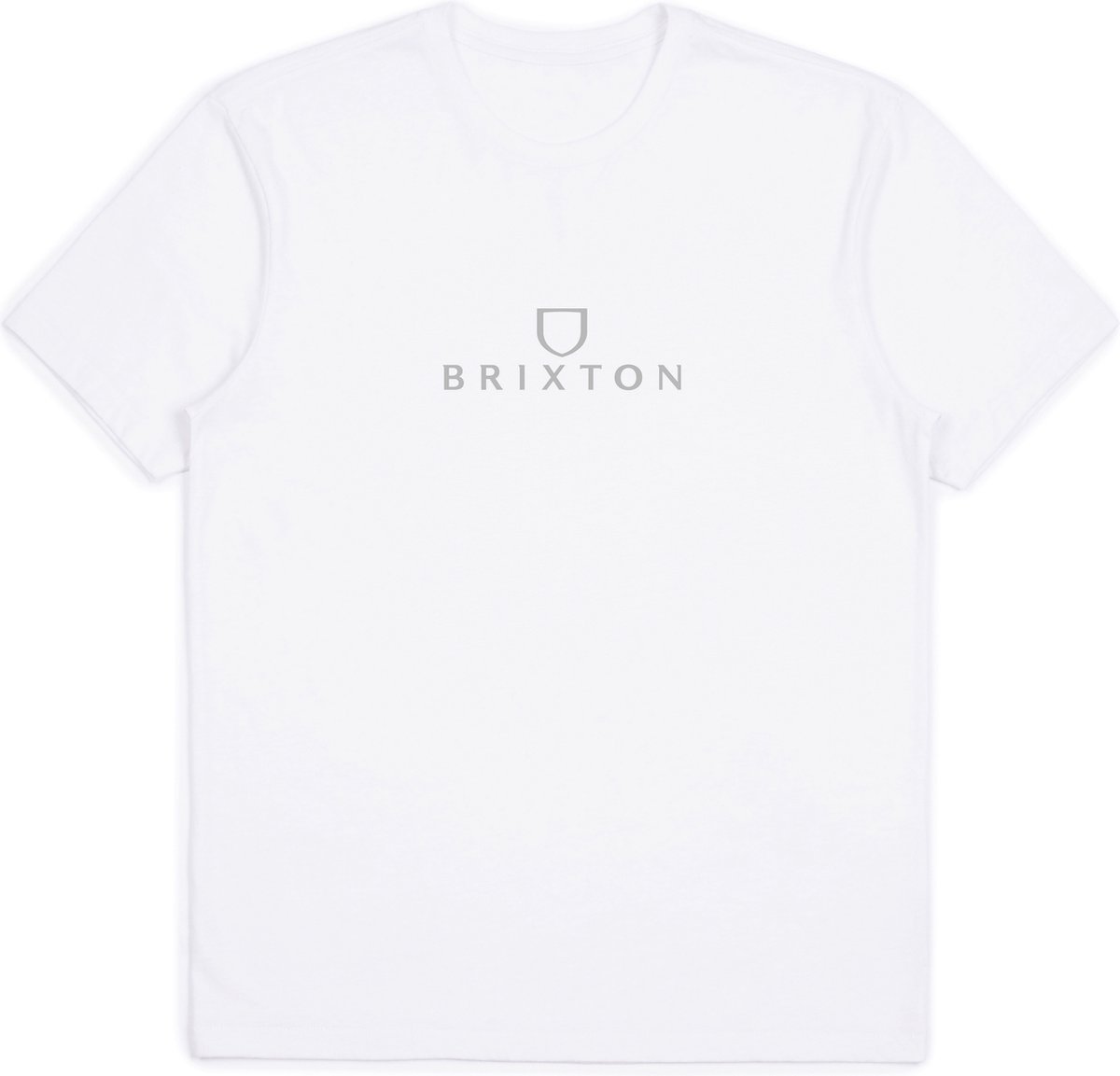 Brixton ALPHA THREAD S/S STT Heren T-shirt Wit