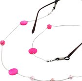 Brilkoord- Roze-Brilketting- Charme Bijoux