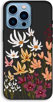 Case Company® - iPhone 13 Pro Max hoesje - Painted wildflowers - 100% Biologisch Afbreekbaar - Duurzaam - Biodegradable Soft Case - Milieuvriendelijke Print op Achterkant - Zwarte Zijkanten -