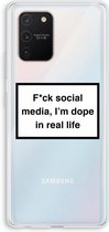 Case Company® - Galaxy S10 Lite hoesje - I'm dope - Soft Case / Cover - Bescherming aan alle Kanten - Zijkanten Transparant - Bescherming Over de Schermrand - Back Cover