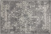 Lifa Living - Vloerkleed Yarah - Donkergrijs - Zacht - 133 x 200 cm - Polypropyleen - Poolhoogte 9 mm - Vintage
