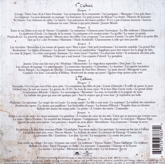 Maxime Le Forestier Le Forestier Chante Brassens (9 CD), Maxime le
