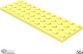 LEGO Plaat 4x12, 3029 Fel lichtgeel 50 stuks