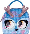 foto van Purse Pets - Micro - Stijlvolle kleine handtas Denim Deerie met rollende ogen
