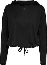 Only Play - Nori LS Hood Top - Zwarte hoodie dames-XL