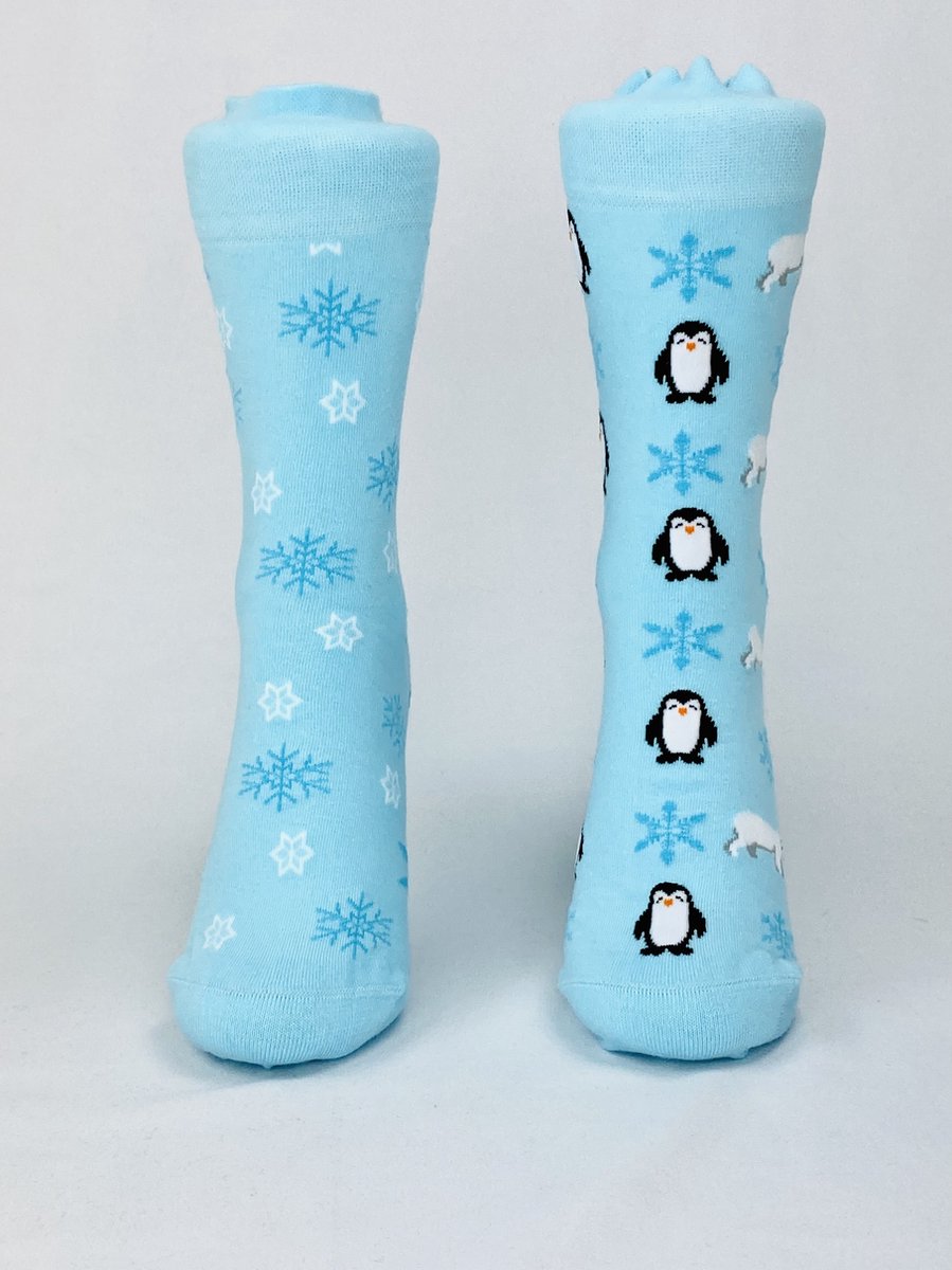 Onfeet - sokken - missmatch - sneeuwvlok - pinguin - ijsbeer