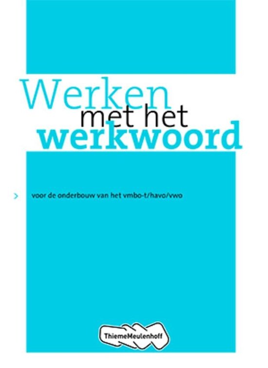 Werken met het werkwoord oefenboek - cover