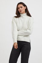 Vila Trui Vimelia High Neck L/s Knit Top/su 14065536 Super Light Grey Dames Maat - L