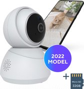 Full HD Huisdiercamera 1080P met App - Incl. 32GB SD Kaart - Met Night Vision - Hondencamera & Pet Camera - Beveiligingscamera en Baby Camera