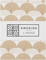 Swedish Linens - Ledikant Hoeslaken Rainbows (60x120cm)