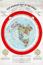 Wereldkaart - wereldkaart wanddecoratie - wereldkaart canvas - wereldkaart poster - wereldkaart 1892 - wereld kaart
