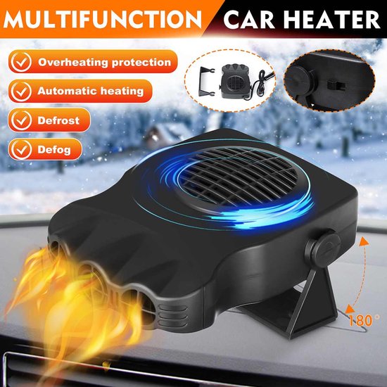 SmartTechnology Autoverwarming 12V - 2 in 1 functie - Voorruitverwarming - Voorruit ontdooien - Condens verwijderen - Car Heater - Auto Heater - Auto Kachel