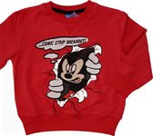 Disney Mickey Mouse Jongens Sweater - Rood - Maat 128