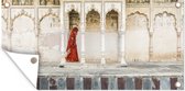 Wanddecoratie buiten Kloosters in India - 160x80 cm - Tuindoek - Buitenposter