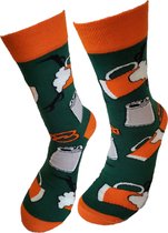 Verjaardag cadeau - Grappige sokken - Tiroler bier sokken - Leuke sokken - Vrolijke sokken – Valentijn Cadeau - Luckyday Socks - Cadeau sokken - Socks waar je Happy van wordt – Maa