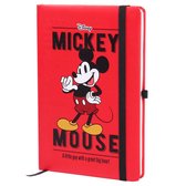 Notitie Boekje Mickey Mouse - A5 Rood