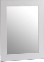 Giftdecor Wandspiegel 38 X 48 X 2 Cm Wit/zilver