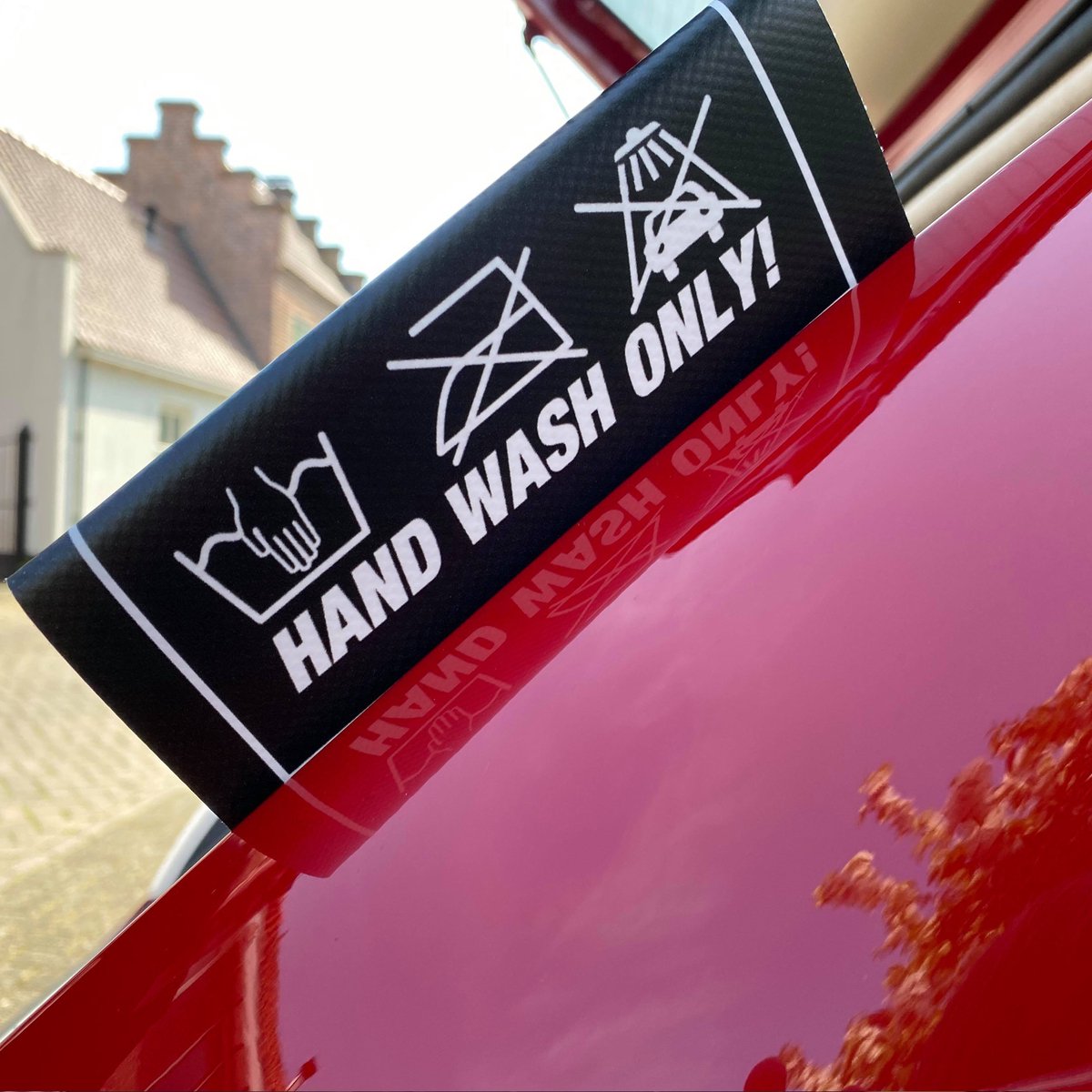 FIAT500 - Waslabel - Hand Wash Only