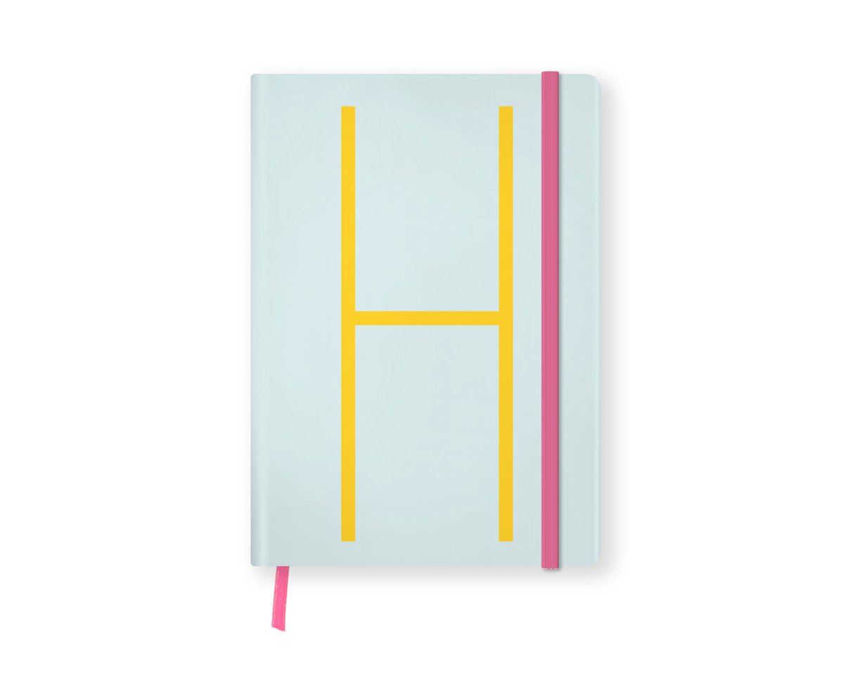 Monogram Notebook - Eerste Notebook - Gepersonaliseerde Luxe - Letter Notebook H