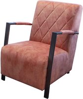 Industriële fauteuil Isabella | velours Adore roze 166 | 65 cm breed