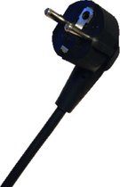 HK Electric - Aansluitleiding - Aansluitsnoer met steker - 3x0.75mm - 1.5M - Zwart - Met randaarde