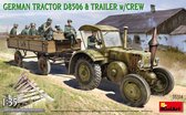 1:35 MiniArt 35314 German Tractor D8506 & Trailer with Crew Plastic kit
