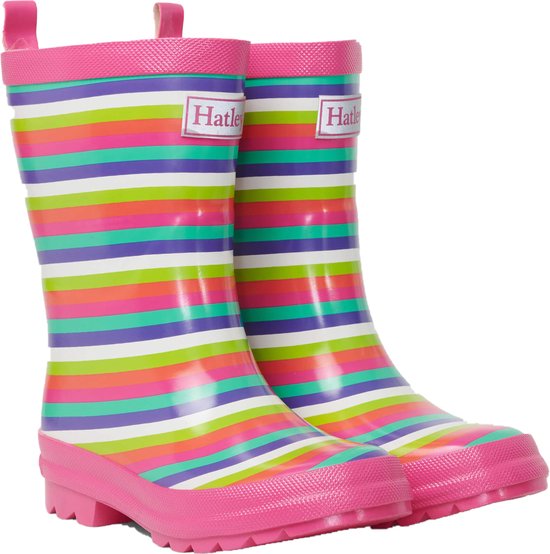 Hatley Filles Bottes de pluie pour femmes Rayures Rainbow -en-Ciel
