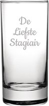 Gegraveerde longdrinkglas 28,5cl De Liefste Stagiair