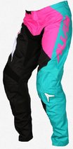 ALIAS A2 Pant Blocked Crossbroek Motorcross MX BMX Enduro Turquoise / Roze/Zwart Maat 36