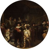Muursticker De Nachtwacht, Rembrandt van Rijn, 1642_Rijksmuseum -Ø 130 cm